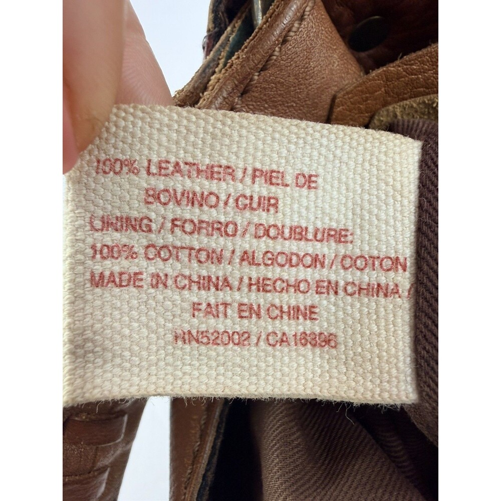 *Rare* Lucky Brand Vintage Patchwork Leather Suede Hobo Bag Multicolor Boho Y2K - Picture 14 of 15